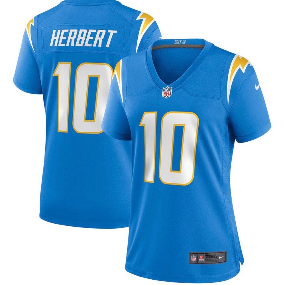 Nike Women's Chargers Justin Herbert #10 Jersey